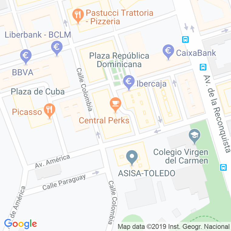 Código Postal calle Brasil en Toledo