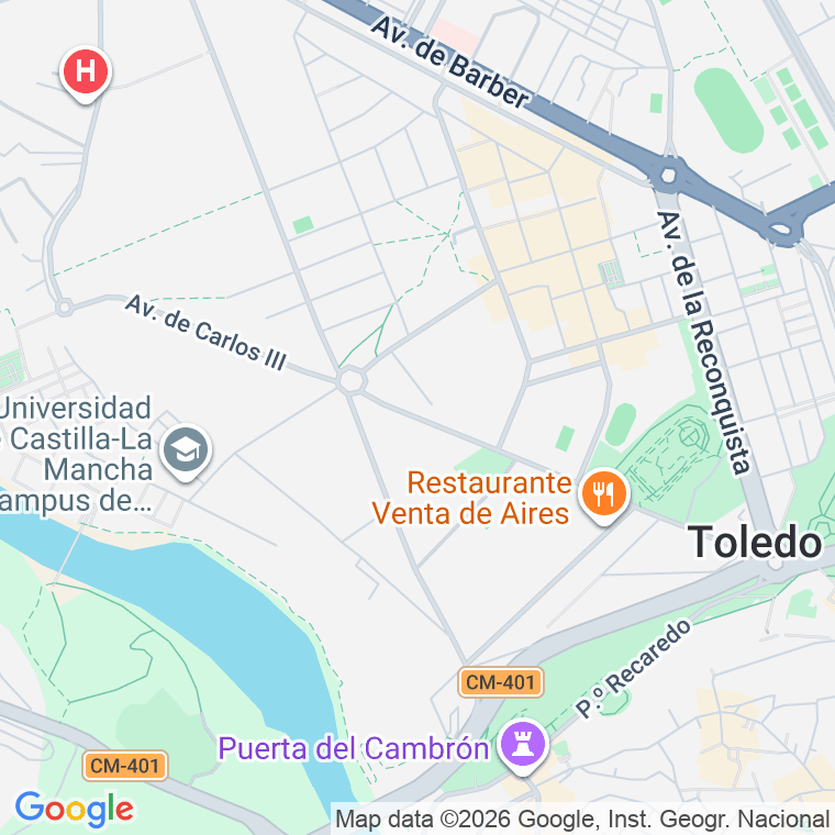 Código postal de Carlos Iii, Avenida en Toledo