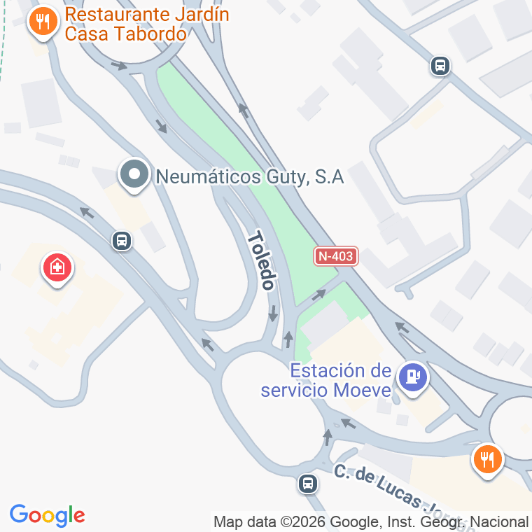 Código postal de Fabrica, Avenida en Toledo