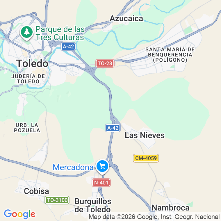 Código postal de Alameda en Toledo