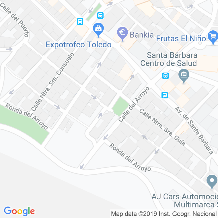 Código Postal calle Nuestra Señora De La Guia en Toledo