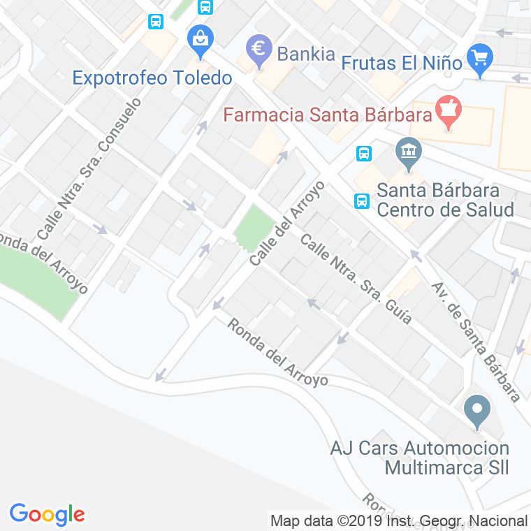 Código Postal calle Nuestra Señora De Las Nieves en Toledo