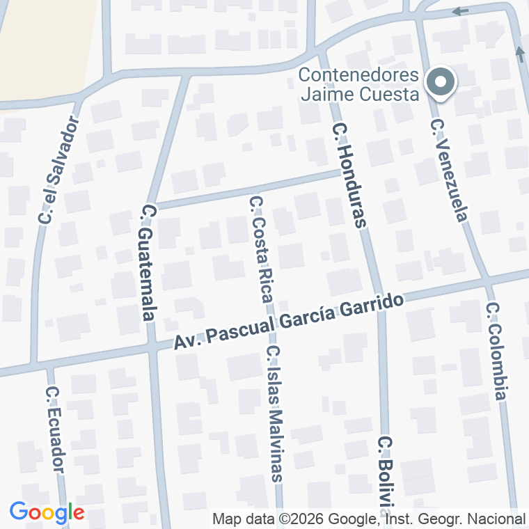 Código postal de Calle Costa Rica en Arges