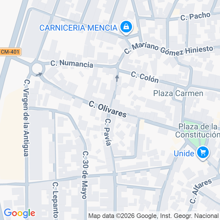Código postal de Calle Olivares en Navalmorales (los)