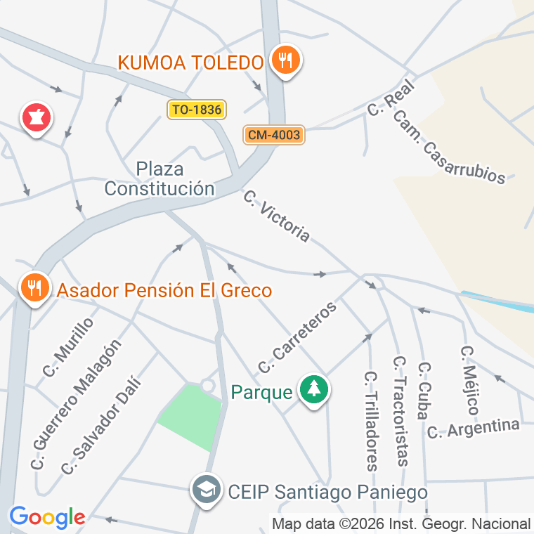 Código postal de Calle de la Bandera en Ventas de Retamosa (las)