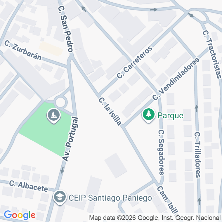 Código postal de Calle Isilla (la) en Ventas de Retamosa (las)