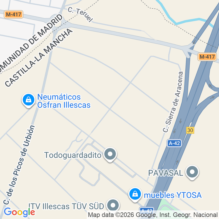 Código postal de Calle Sierra Madrona en Señorio de Illescas (el)
