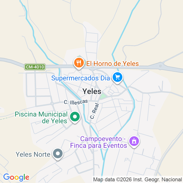 Código postal de Yeles en Toledo
