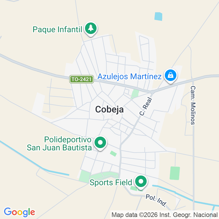 Código postal de Cobeja en Toledo