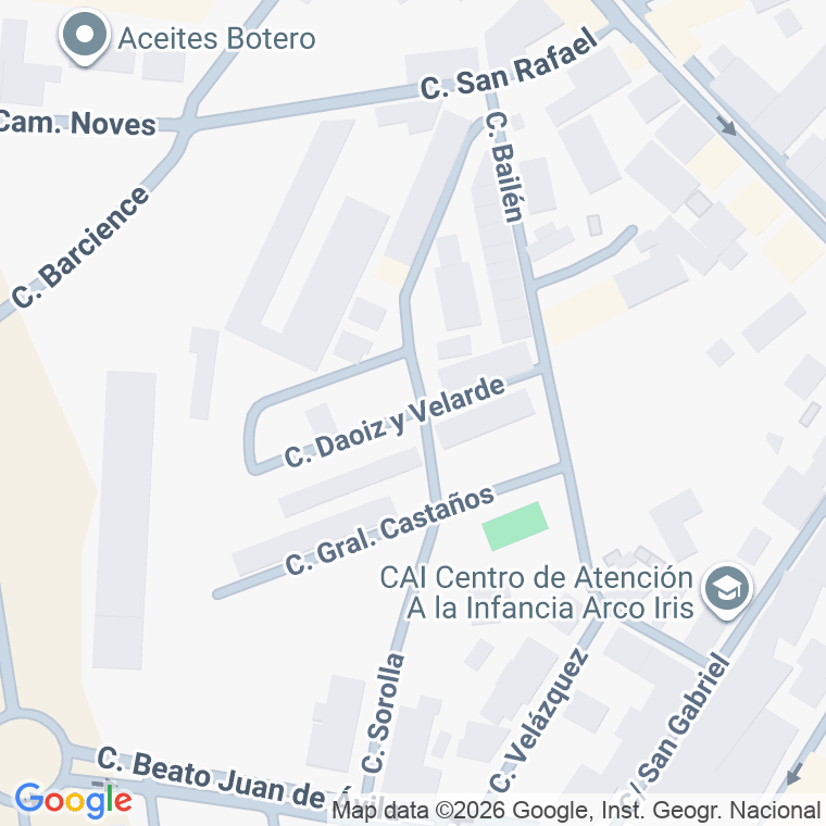 Código postal de Calle Daoiz y Velarde en Fuensalida