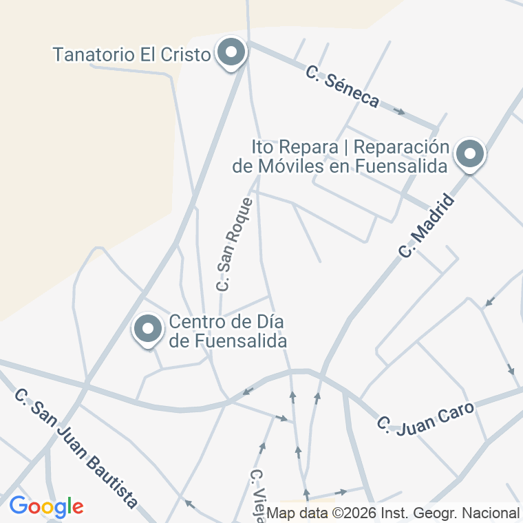 Código postal de Calle Pilar (del) en Fuensalida
