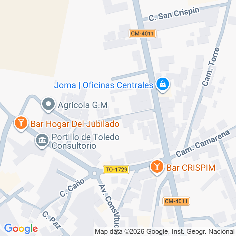 Código postal de Calle Federico Garcia Lorca en Portillo de Toledo