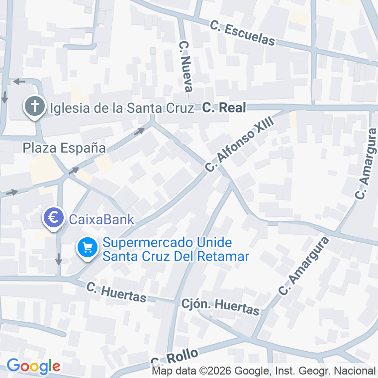 Código postal de Calle Alfonso Xiii en Santa Cruz del Retamar