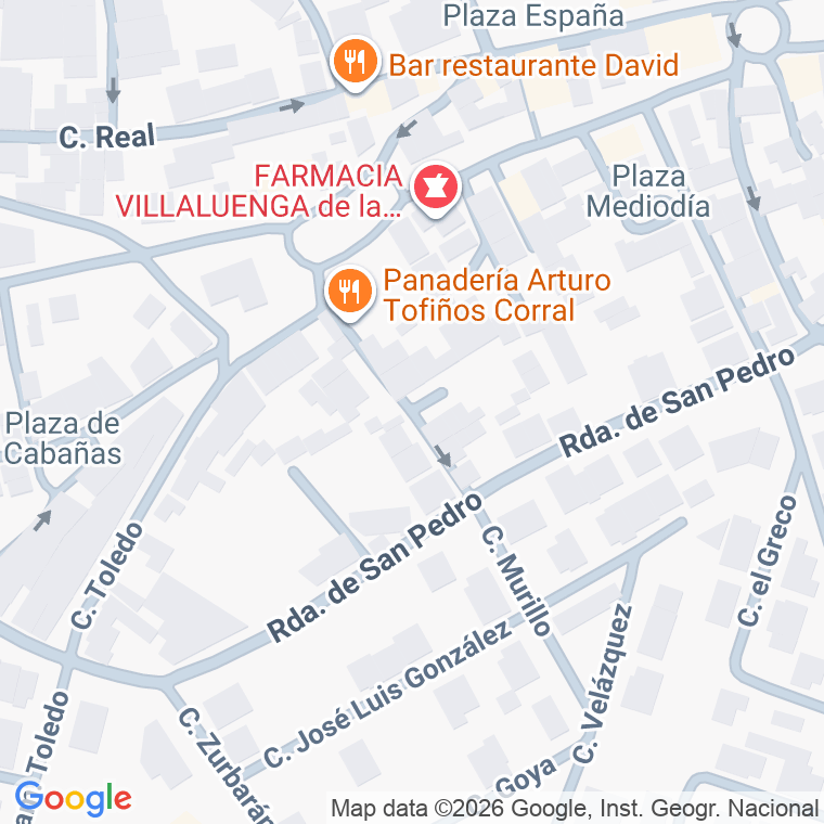 Código postal de Calle Horno en Villaluenga de la Sagra