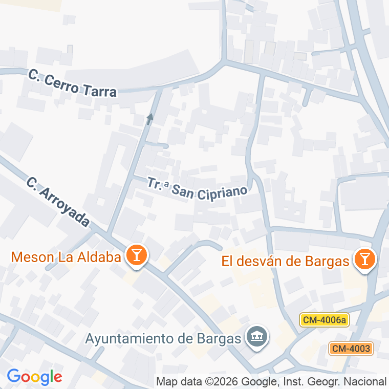 Código postal de Trva San Cipriano en Bargas