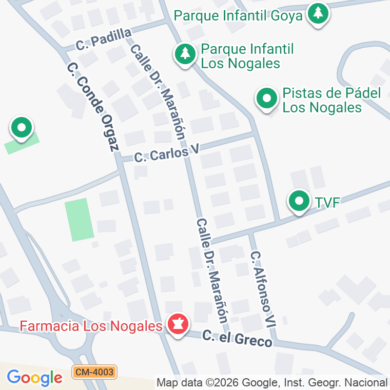 Código postal de Calle Doctor Marañon en Cruz del Portillo (la)