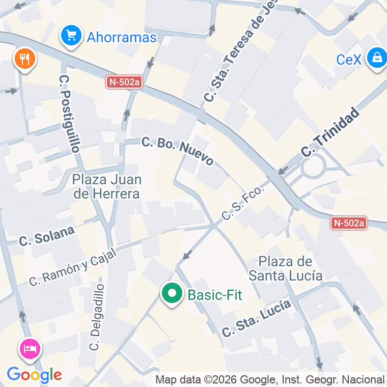 Código postal de Calle Barrio Nuevo (entrada) en Talavera de la Reina