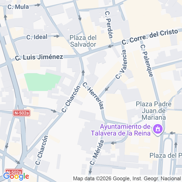 Código postal de Calle Herrerias en Talavera de la Reina