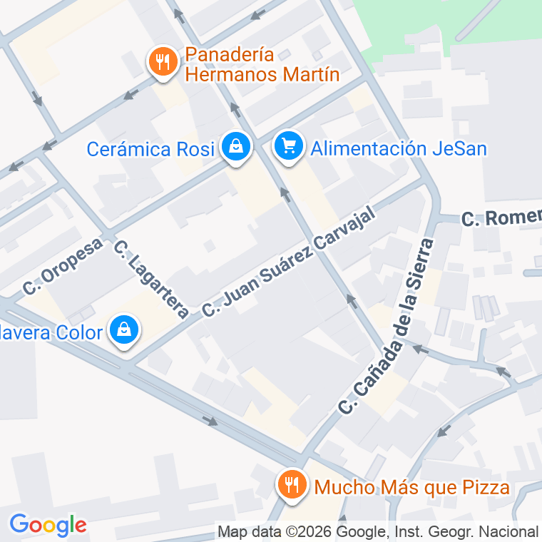 Código postal de Calle Juan Suarez Carvajal en Talavera de la Reina