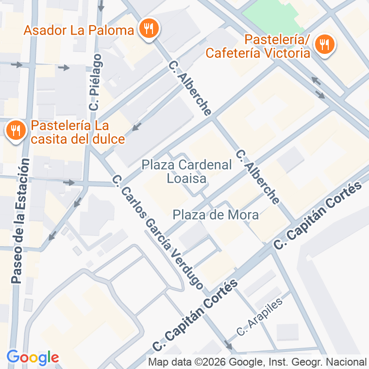 Código postal de Plaza Cardenal Loaisa en Talavera de la Reina