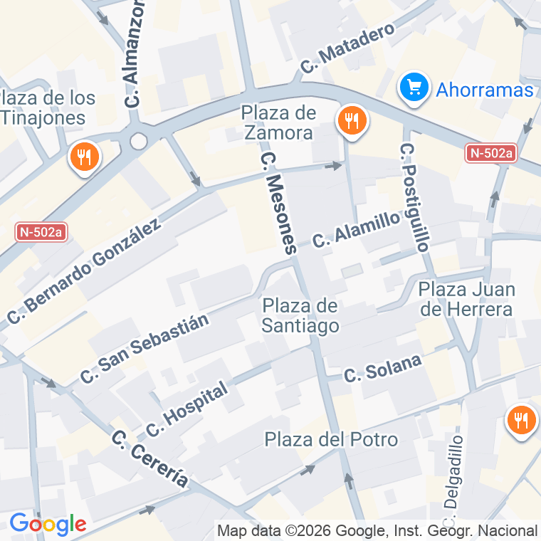 Código postal de Plaza Descalzos en Talavera de la Reina