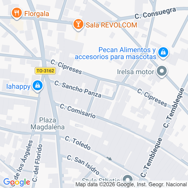Código postal de Calle Don Quijote en Madridejos