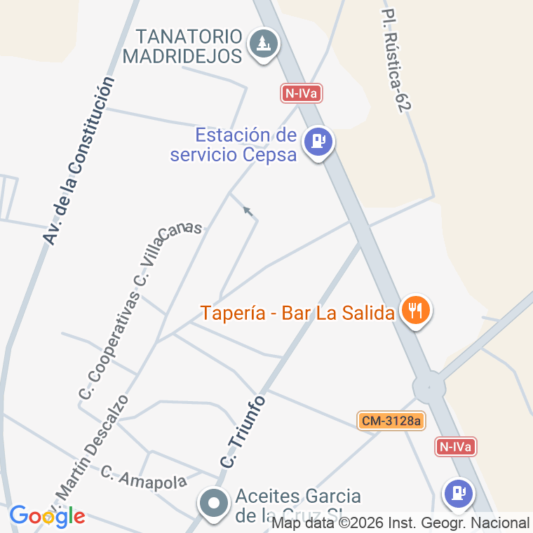 Código postal de Calle Ortega y Gasset en Madridejos
