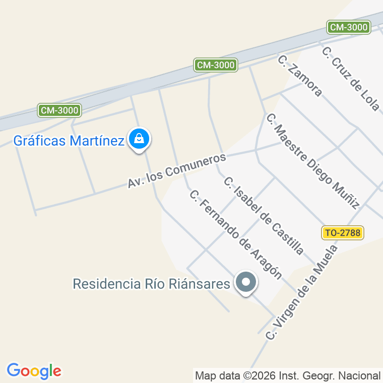 Código postal de Calle Fernando de Aragon en Corral de Almaguer