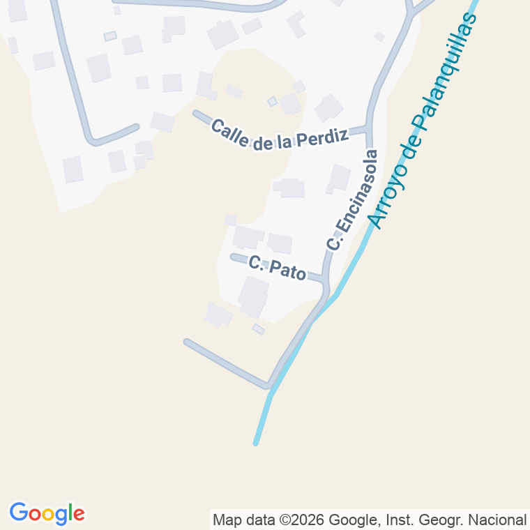 Código postal de Calle Pato en Encinasola Palanquillas