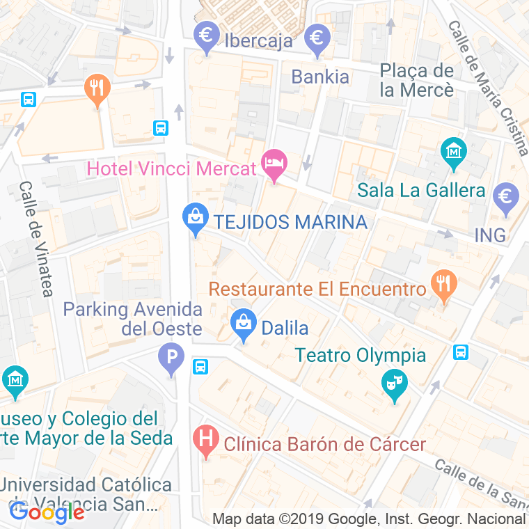 Código Postal calle Adresadors en Valencia