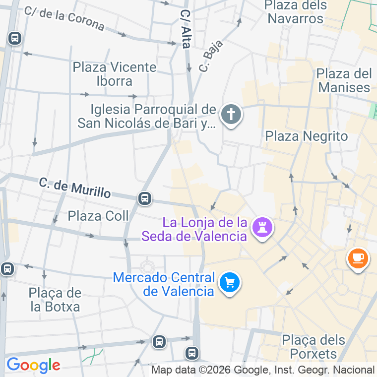 Código postal de Bolseria en Valencia