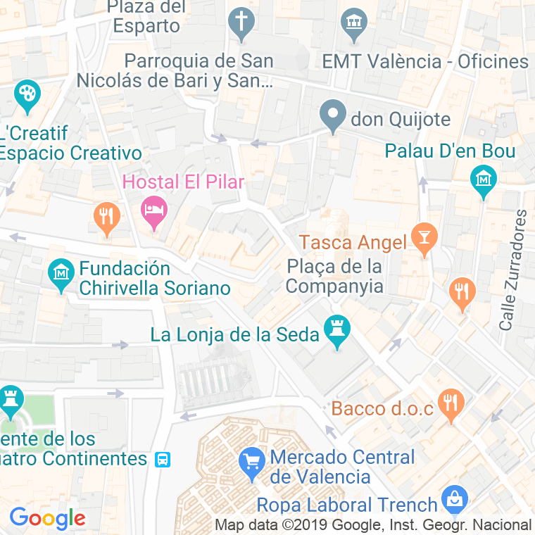 Código Postal calle Cajeros en Valencia