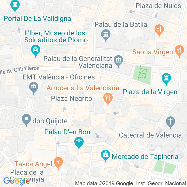 Código Postal calle Cocinas en Valencia