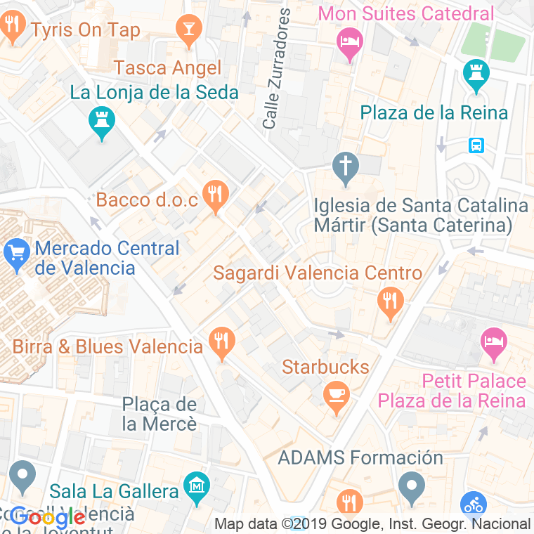 Código Postal calle Derechos en Valencia