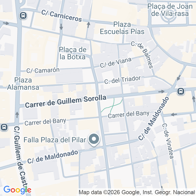 Código postal de Guillem Sorolla en Valencia