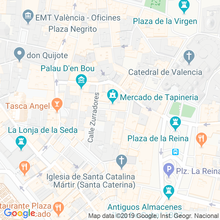 Código Postal calle Guillen Del Rey en Valencia
