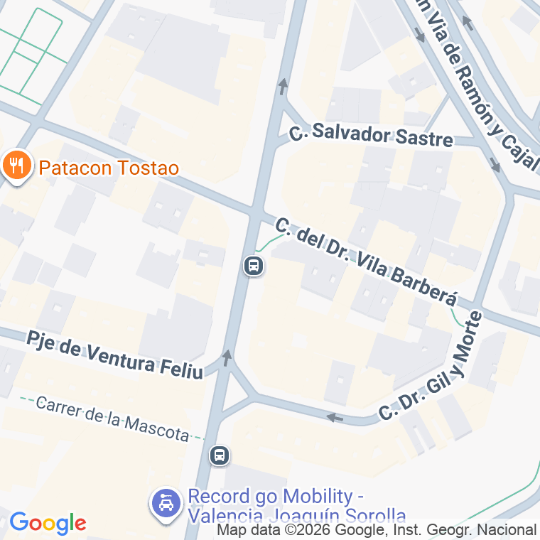 Código postal de Musico Vicente Peydro en Valencia