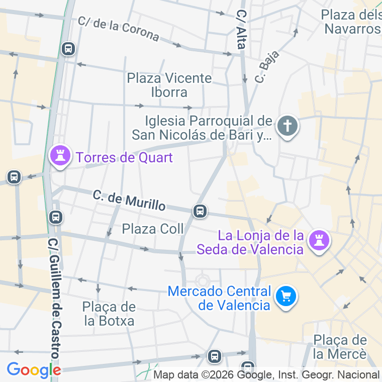 Código postal de Rey Don Jaime en Valencia
