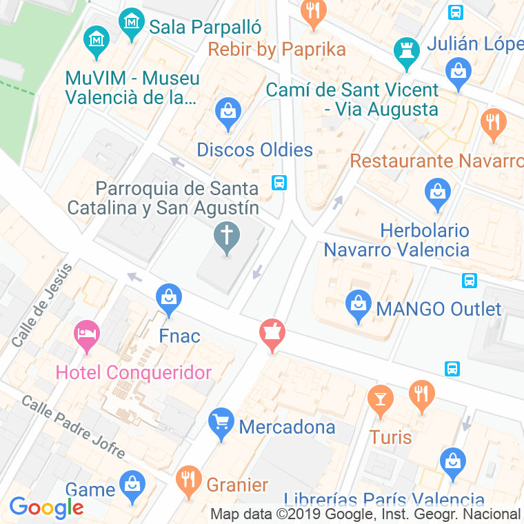 Código Postal calle San Agustin, plaza (Impares Del 3 Al Final)  (Pares Del 2 Al Final) en Valencia