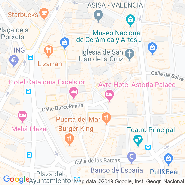 Código Postal calle Santa Eulalia en Valencia