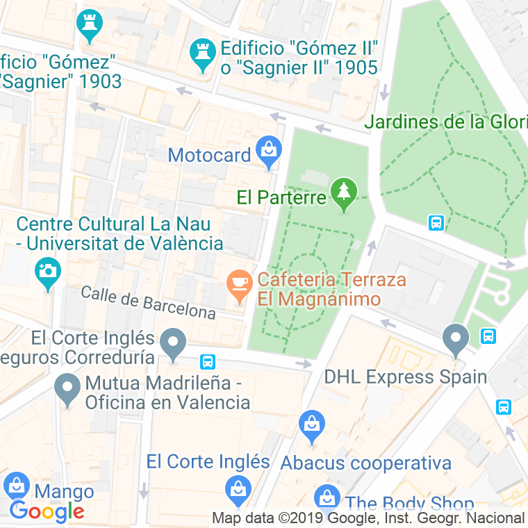 Código Postal calle Alfonso El Magnanimo, plaza en Valencia