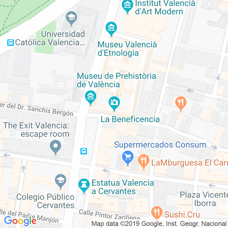 Código Postal calle Beneficencia en Valencia