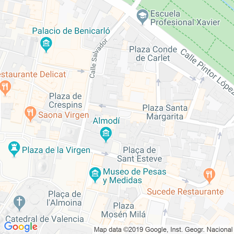 Código Postal calle Conde De Olocau en Valencia