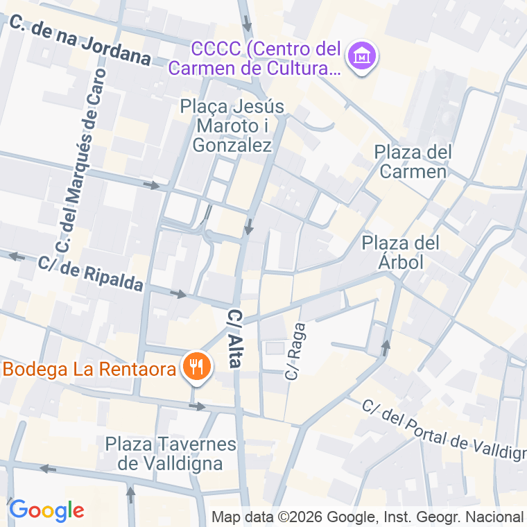 Código postal de Corredores en Valencia