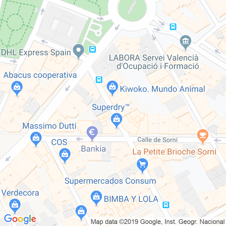 Código Postal calle Conde De Salvatierra De Alava en Valencia