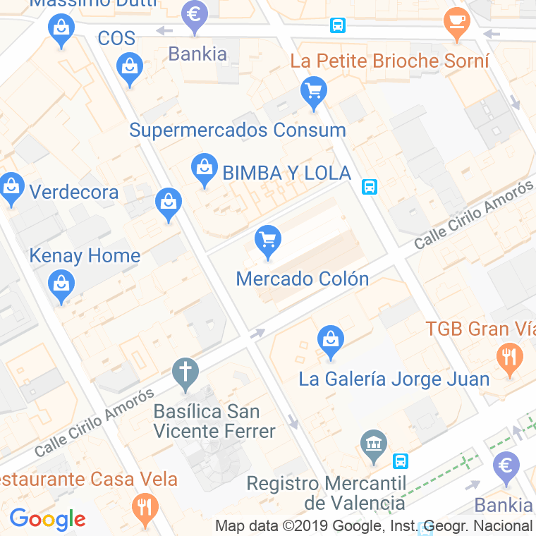 Código Postal calle Jorge Juan en Valencia