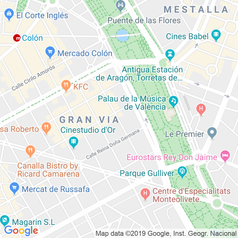 Código Postal calle Salamanca en Valencia