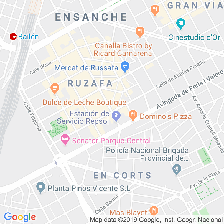 Código Postal calle Centelles, Los en Valencia