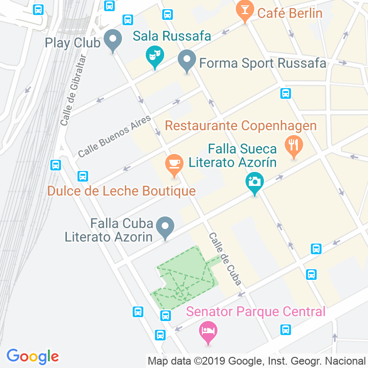 Código Postal calle Cuba en Valencia