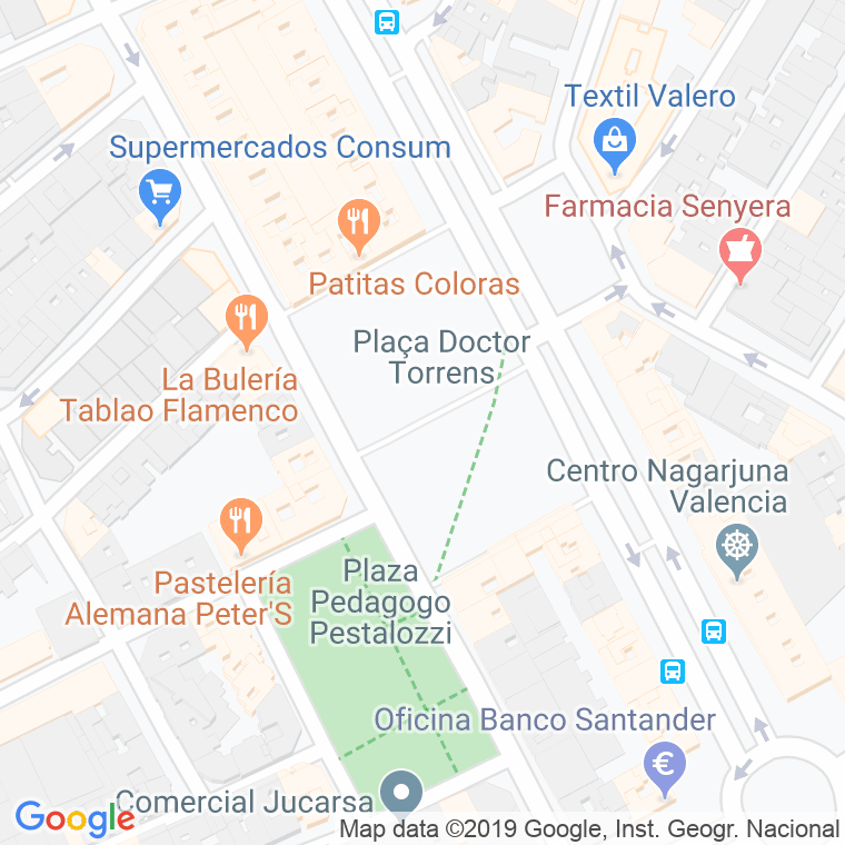 Código Postal calle Doctor Torrens, plaza en Valencia